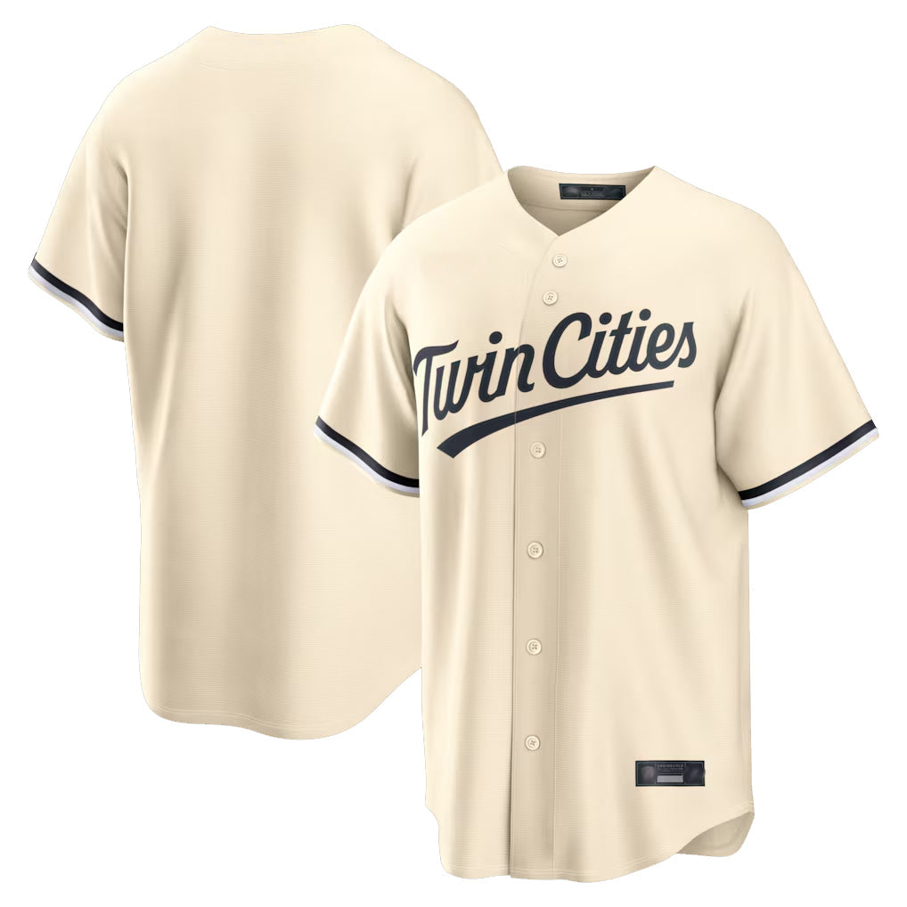 Cooneas Minnesota Twins Blank Player Cream Game Limited Home Stitched Jerseys