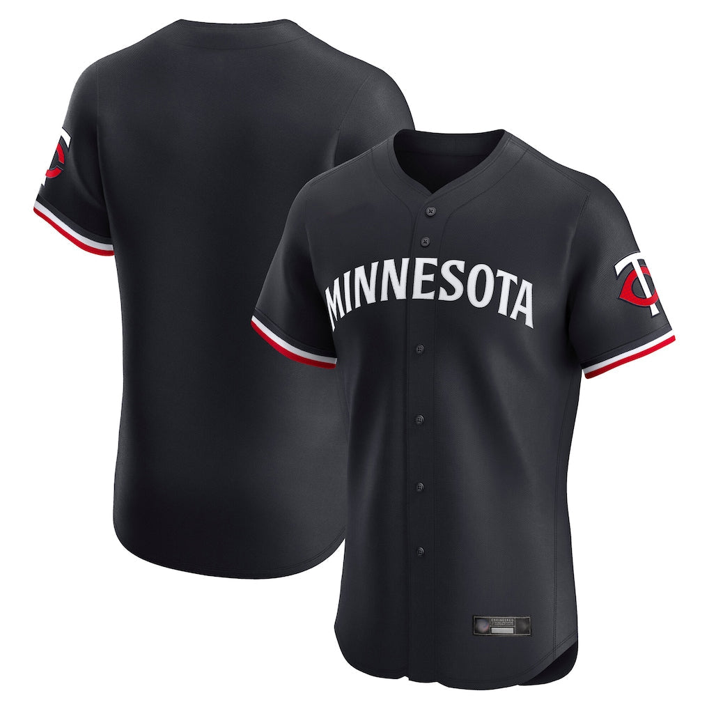 Cooneas Minnesota Twins Blank Player Navy Home Limited Elite Stitched Jerseys