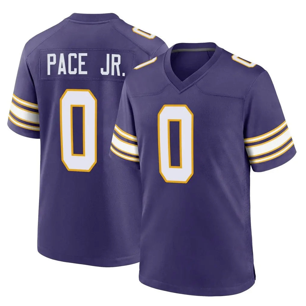 Cooneas MN.Vikings #0 Ivan Pace Jr. Player Purple Classic Home Game Stitched Jerseys