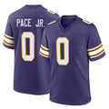 Cooneas MN.Vikings #0 Ivan Pace Jr. Player Purple Classic Home Game Stitched Jerseys