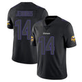 Cooneas MN.Vikings #14 Jauan Jennings Player Black Impact LImited Home Game Stitched Jerseys