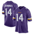 Cooneas MN.Vikings #14 Jauan Jennings Player Purple Home Game Stitched Jerseys