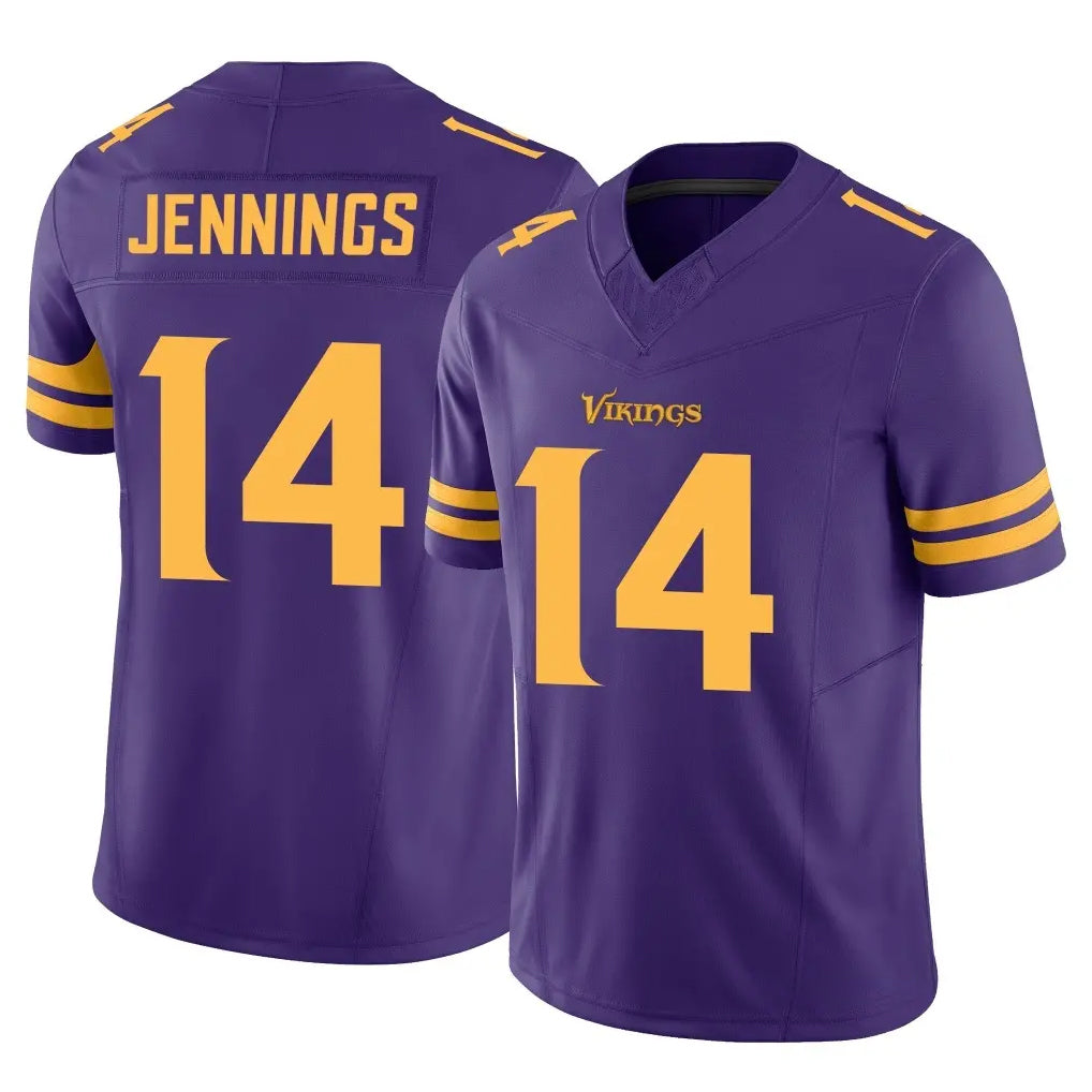 Cooneas MN.Vikings #14 Jauan Jennings Player Purple Limited Alternate Vapor F.U.S.E. Home Game Stitched Jerseys
