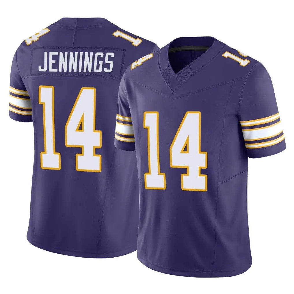 Cooneas MN.Vikings #14 Jauan Jennings Player Purple Limited Classic Vapor F.U.S.E. Home Game Stitched Jerseys