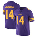 Cooneas MN.Vikings #14 Jauan Jennings Player Purple Limited Color Rush Home Game Stitched Jerseys