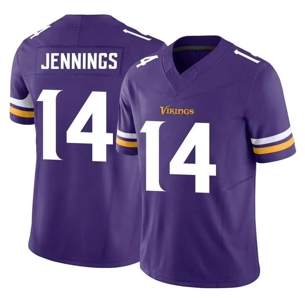 Cooneas MN.Vikings #14 Jauan Jennings Player Purple Limited Vapor F.U.S.E. Home Game Stitched Jerseys