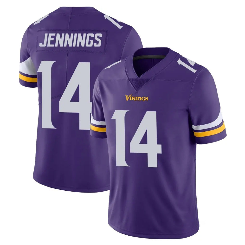 Cooneas MN.Vikings #14 Jauan Jennings Player Purple Limited Vapor Untouchable Home Game Stitched Jerseys