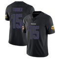 Cooneas MN.Vikings #15 Dallas Turner Player Black Impact LImited Home Game Stitched Jerseys