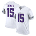 Cooneas MN.Vikings #15 Dallas Turner Player White Alternate Legend Home Game Stitched Jerseys