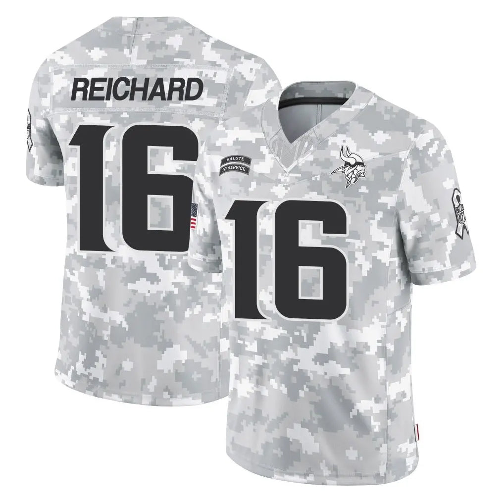Cooneas MN.Vikings #16 Will Reichard Player Arctic Camo Salute To Service Limited Game Stitched Jerseys