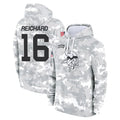Cooneas MN.Vikings #16 Will Reichard Player Arctic Camo Salute to Service Pullover Hoodies Limited Game Stitched Jerseys