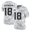 Cooneas MN.Vikings #18 Justin Jefferson Player Arctic Camo Salute To Service Limited Game Stitched Jerseys