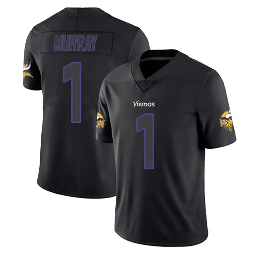 Cooneas MN.Vikings #1 Kyler Murray Player Black Impact LImited Home Game Stitched Jerseys
