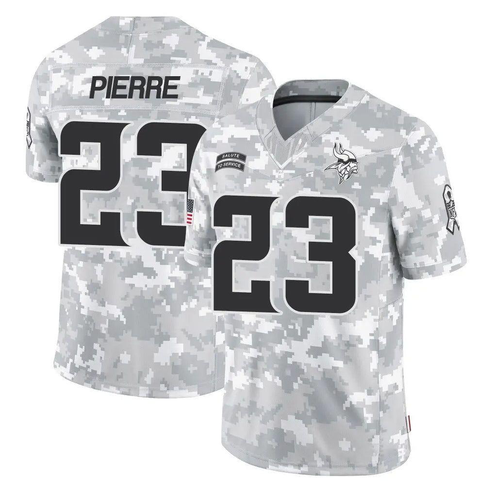 Cooneas MN.Vikings #23 James Pierre Player Arctic Camo Salute To Service Limited Game Stitched Jerseys