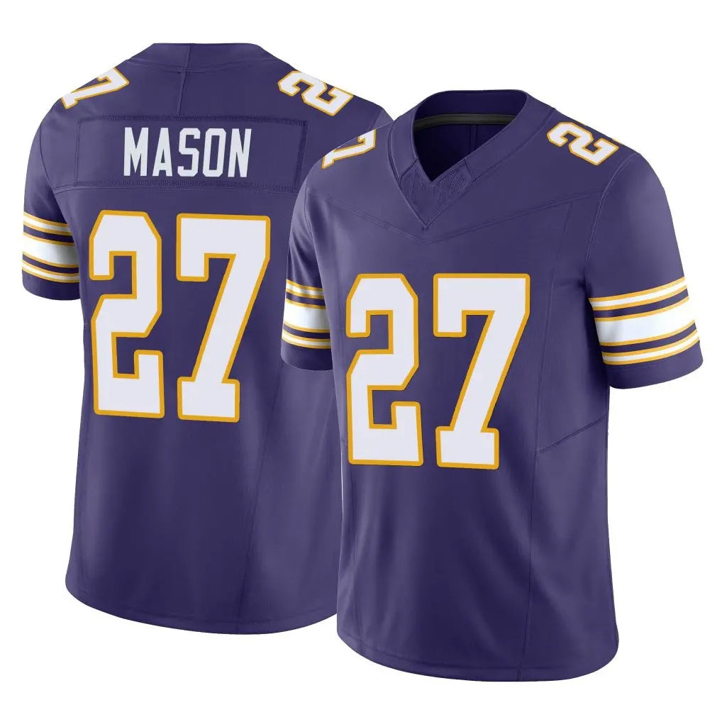 Cooneas MN.Vikings #27 Jordan Mason Player Purple Limited Classic Vapor F.U.S.E. Home Game Stitched Jerseys