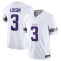 Cooneas MN.Vikings #3 Jordan Addison White Alternate Vapor F.U.S.E. Limited American Stitched Jerseys