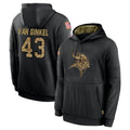 Parkc MN.Vikings #43 Andrew Van Ginkel Player Black Salute to Service Hoodies Limited Game Stitched Jerseys