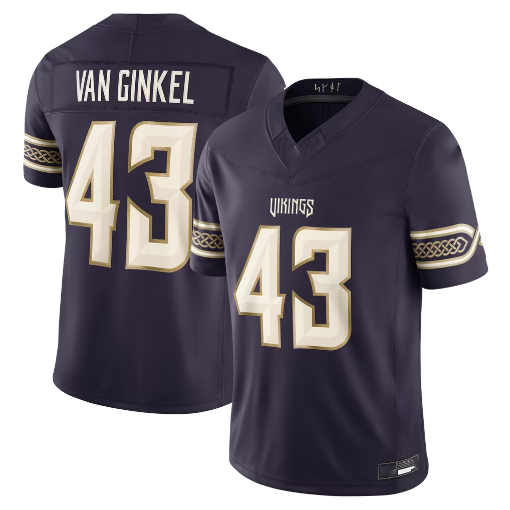 Cooneas MN.Vikings #43 Andrew Van Ginkel Purple 2026 Rivalries Collection Limited Stitched Jerseys