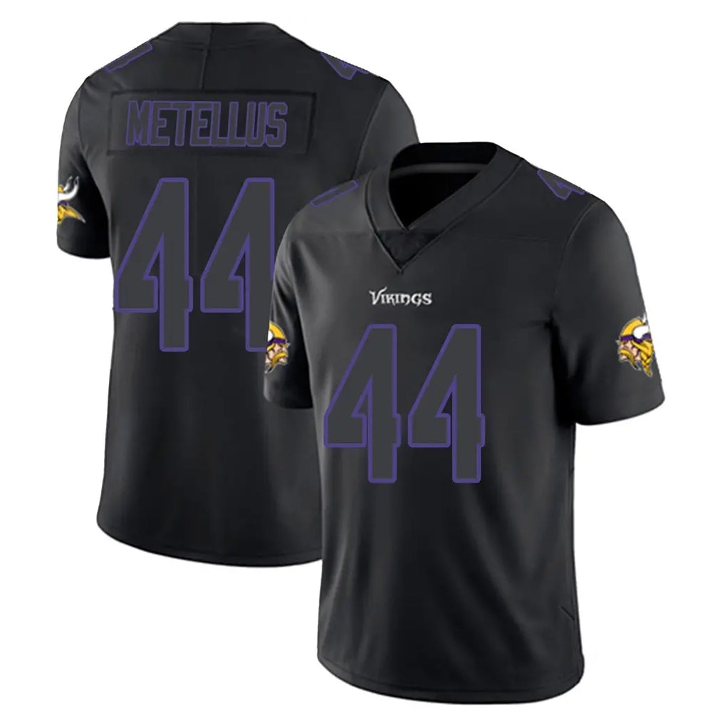 Cooneas MN.Vikings #44 Josh Metellus Player Black Impact LImited Home Game Stitched Jerseys