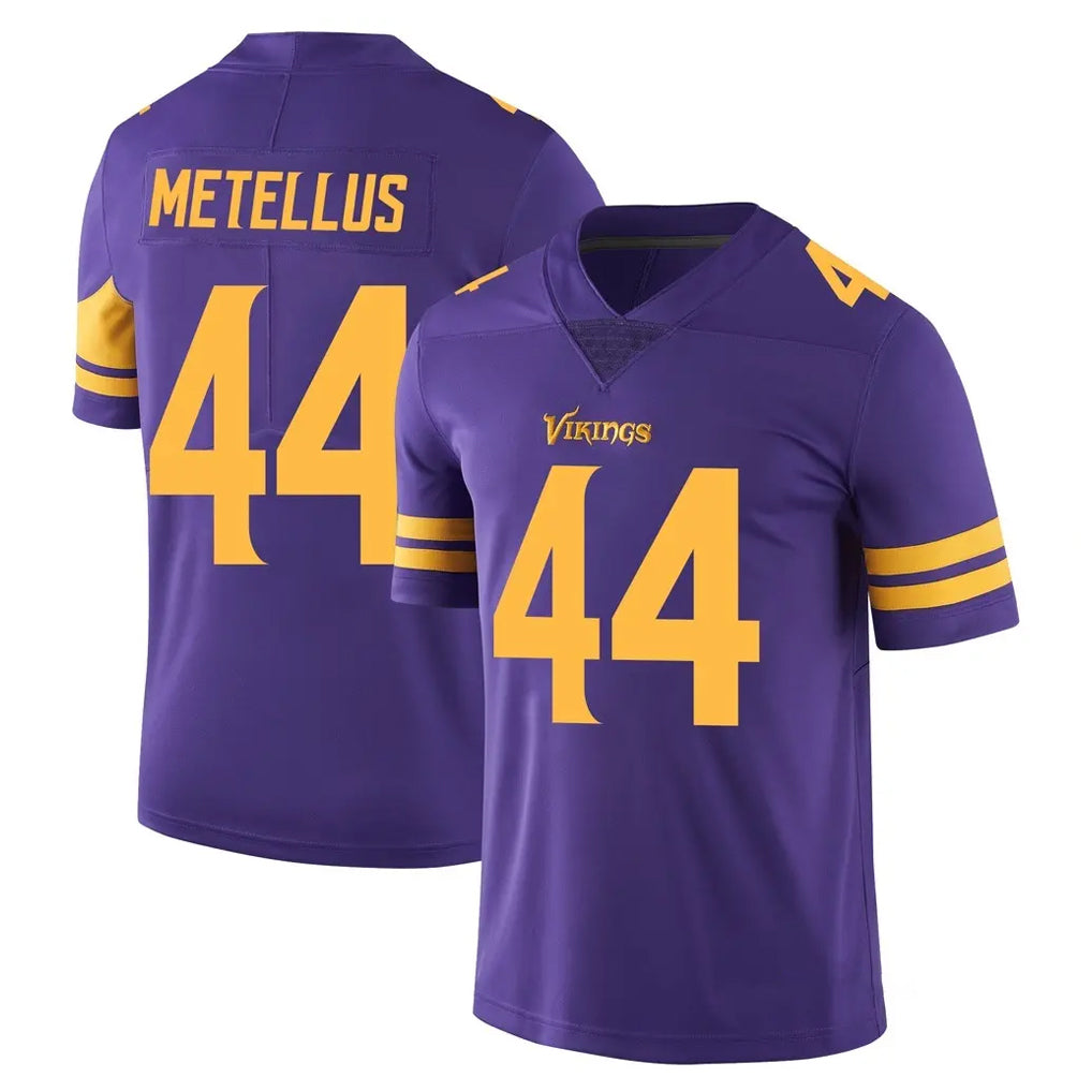 Cooneas MN.Vikings #44 Josh Metellus Player Purple Limited Color Rush Home Game Stitched Jerseys