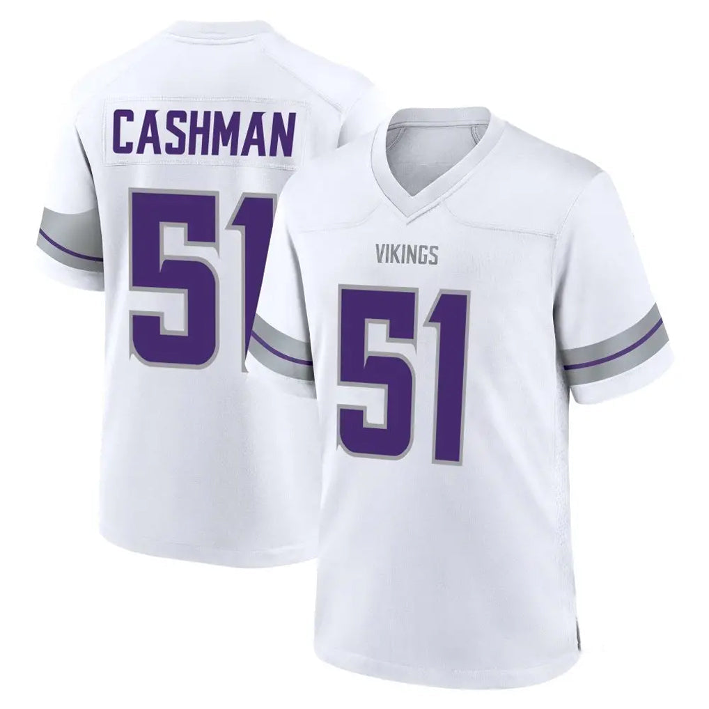 Cooneas MN.Vikings #51 Blake Cashman Player White Alternate Home Game Stitched Jerseys
