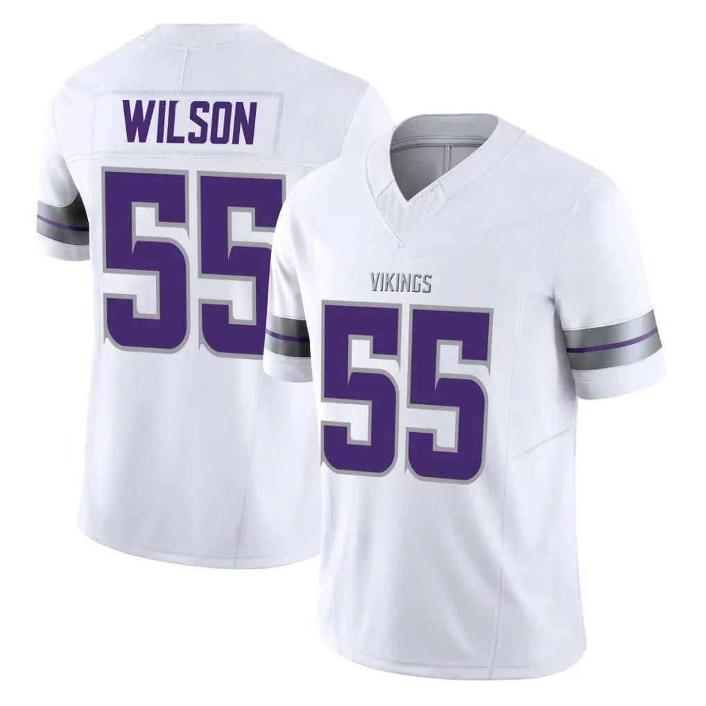 Cooneas MN.Vikings #55 Eric Wilson Player White Limited Alternate Vapor F.U.S.E. Home Game Stitched Jerseys