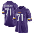 Cooneas MN.Vikings #71 Christian Darrisaw Player Purple Home Game Stitched Jerseys