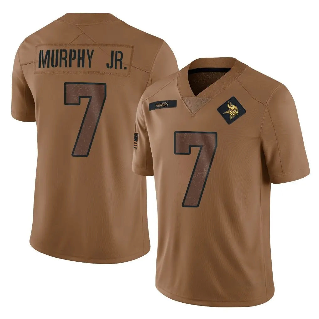 Cooneas MN.Vikings #7 Byron Murphy Jr. Player Brown Salute To Service Limited Stitched Jerseys