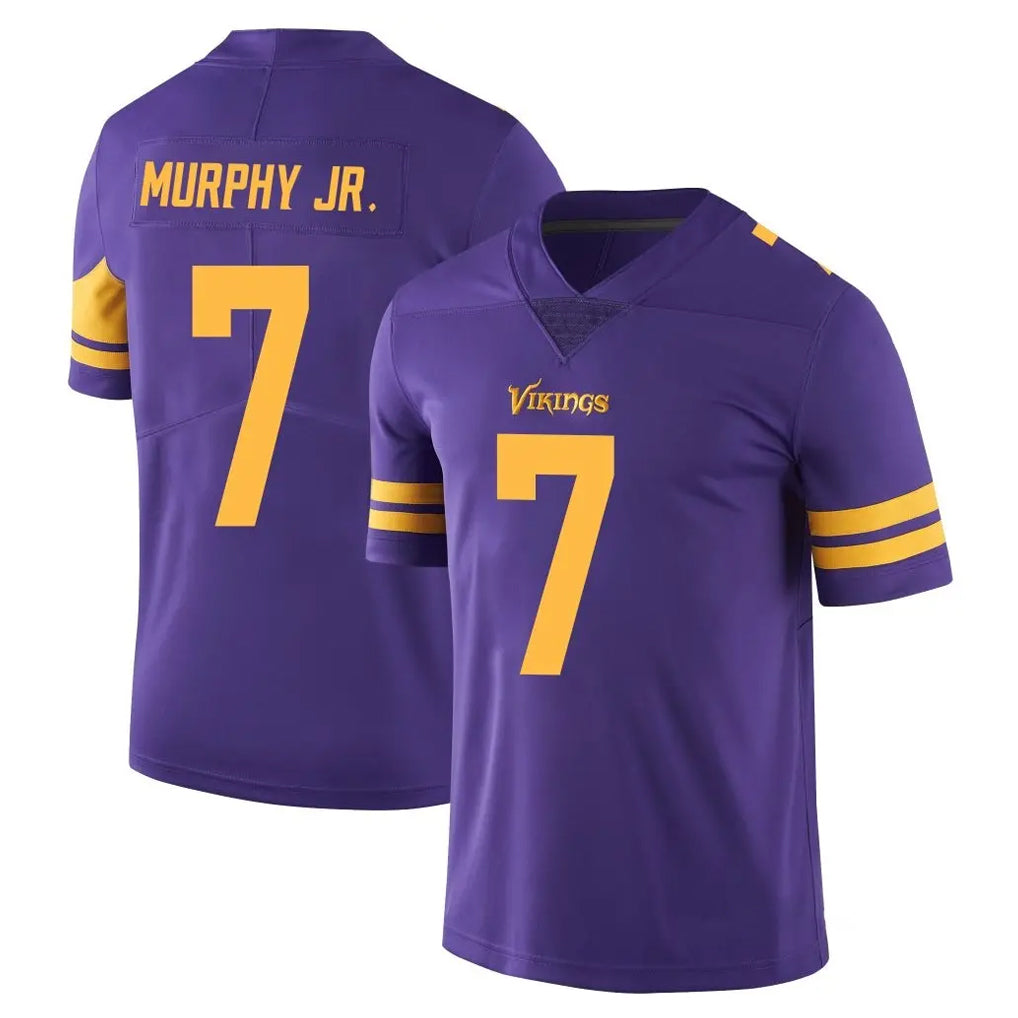 Cooneas MN.Vikings #7 Byron Murphy Jr. Player Purple Limited Color Rush Home Game Stitched Jerseys