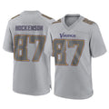 Cooneas MN.Vikings #87 T.J. Hockenson Player Gray Atmosphere Fashion Home Game Stitched Jerseys
