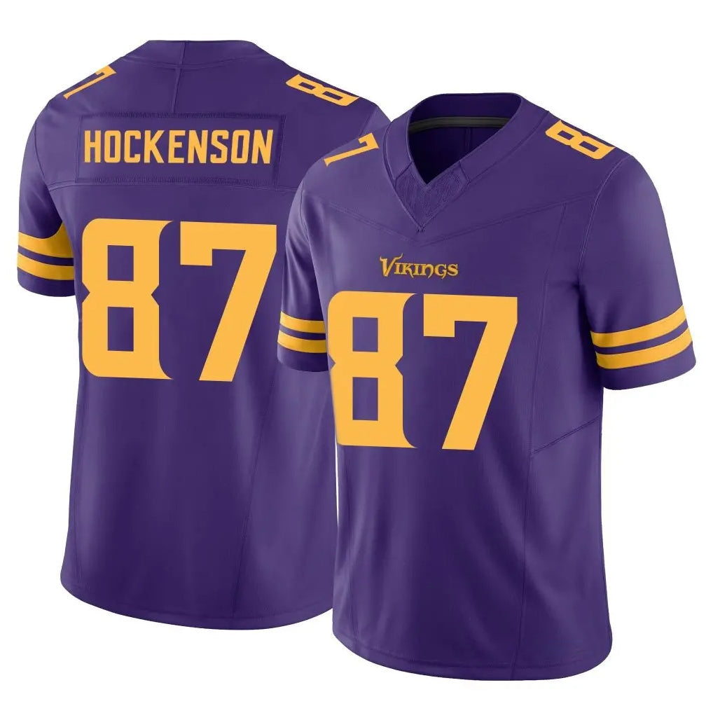 Cooneas MN.Vikings #87 T.J. Hockenson Player Purple Limited Alternate Vapor F.U.S.E. Home Game Stitched Jerseys