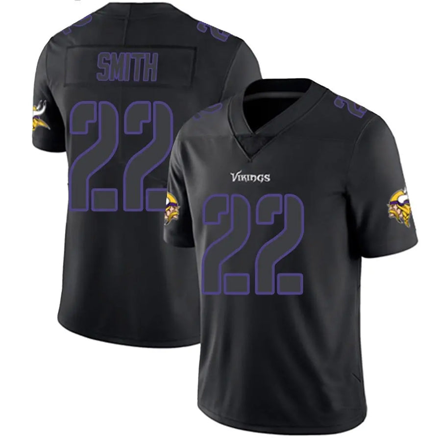 Cooneas MN.Vikings #22 Harrison Smith Player Limited Black Impact Game Stitched Jerseys