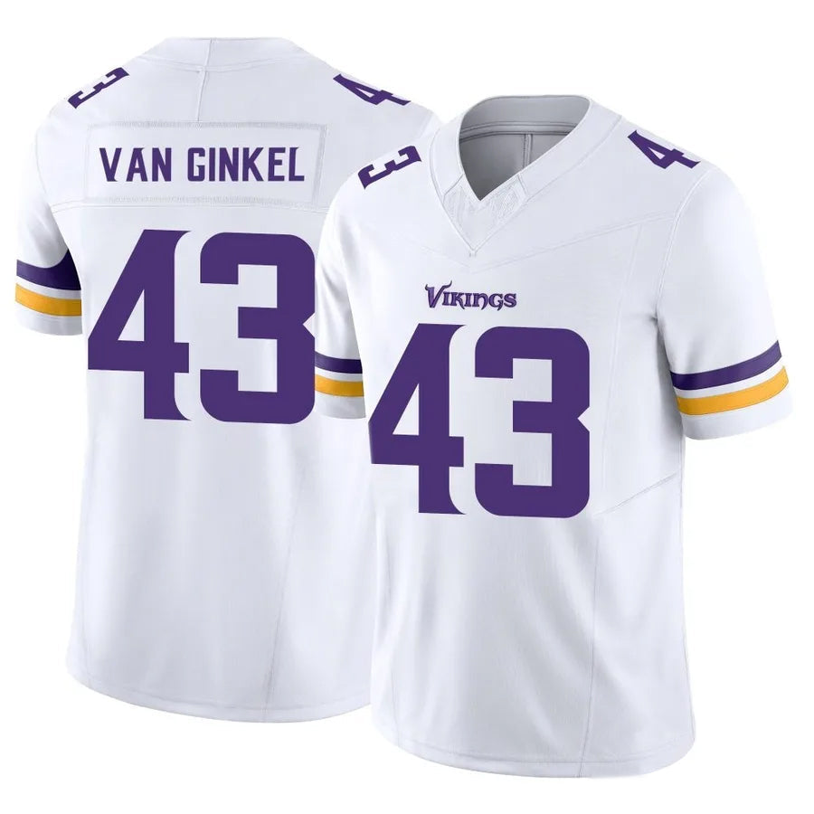Cooneas MN.Vikings #43 Andrew Van Ginkel Player White Vapor F.U.S.E. Limited Stitched Jerseys