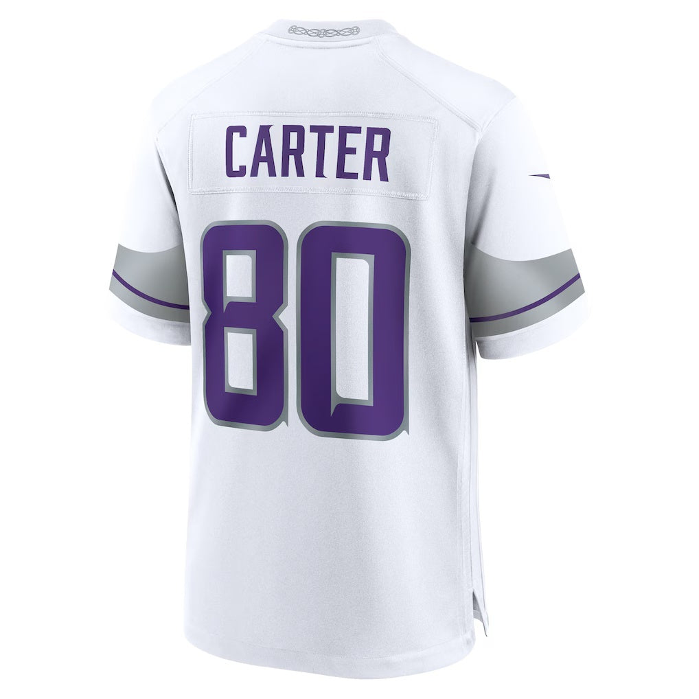 Cooneas MN.Vikings #80 Cris Carter White Alternate Retired Player Game Stitched Jerseys