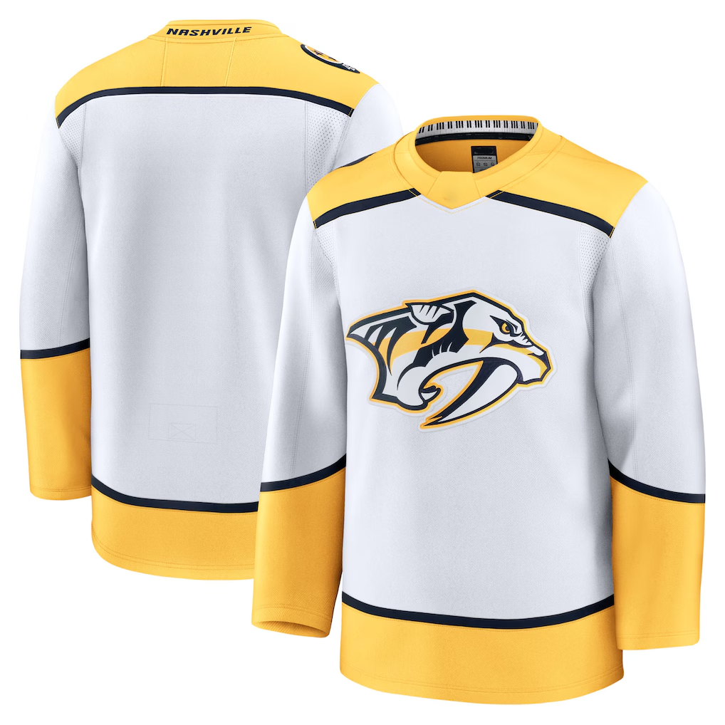 Cooneas N.Predators White Away Premium Jerseys