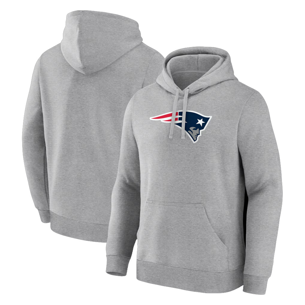 Cooneas NE.Patriots Gray LOGO Pullover Hoodies Home Game Blank Player Stitched Jerseys