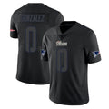Cooneas NE.Patriots #0 Christian Gonzalez Player Black Impact LImited Home Game Stitched Jerseys
