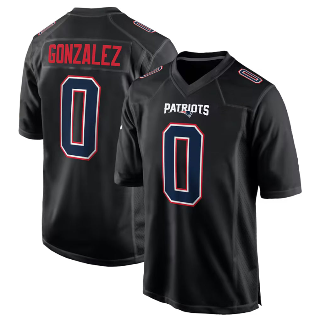 Cooneas NE.Patriots #0 Christian Gonzalez Player Carbon Fashion Limited Home Game Stitched Jerseys