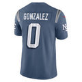 Cooneas NE.Patriots #0 Christian Gonzalez Player Storm Blue Rivalries Collection Limited Stitched Jersey