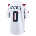 Cooneas NE.Patriots #0 Christian Gonzalez White Game Stitched Jerseys