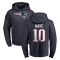 Cooneas NE.Patriots #10 Drake Maye Player Navy LOGO Pullover Hoodies Home Game Stitched Jerseys
