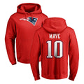 Cooneas NE.Patriots #10 Drake Maye Player Red LOGO Pullover Hoodies Home Game Stitched Jerseys