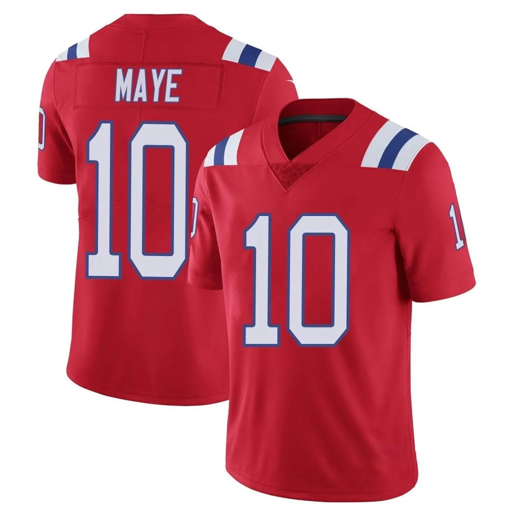 Cooneas NE.Patriots #10 Drake Maye Player Red Vapor Untouchable Home Game Stitched Jerseys