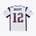 Cooneas NE.Patriots  #12 Tom Brady Mitchell & Ness White 2000 Legacy Replica Jersey Stitched Puhic Game Jerseys