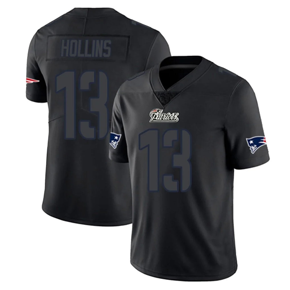 Cooneas NE.Patriots #13 Mack Hollins Player Black Impact LImited Home Game Stitched Jerseys