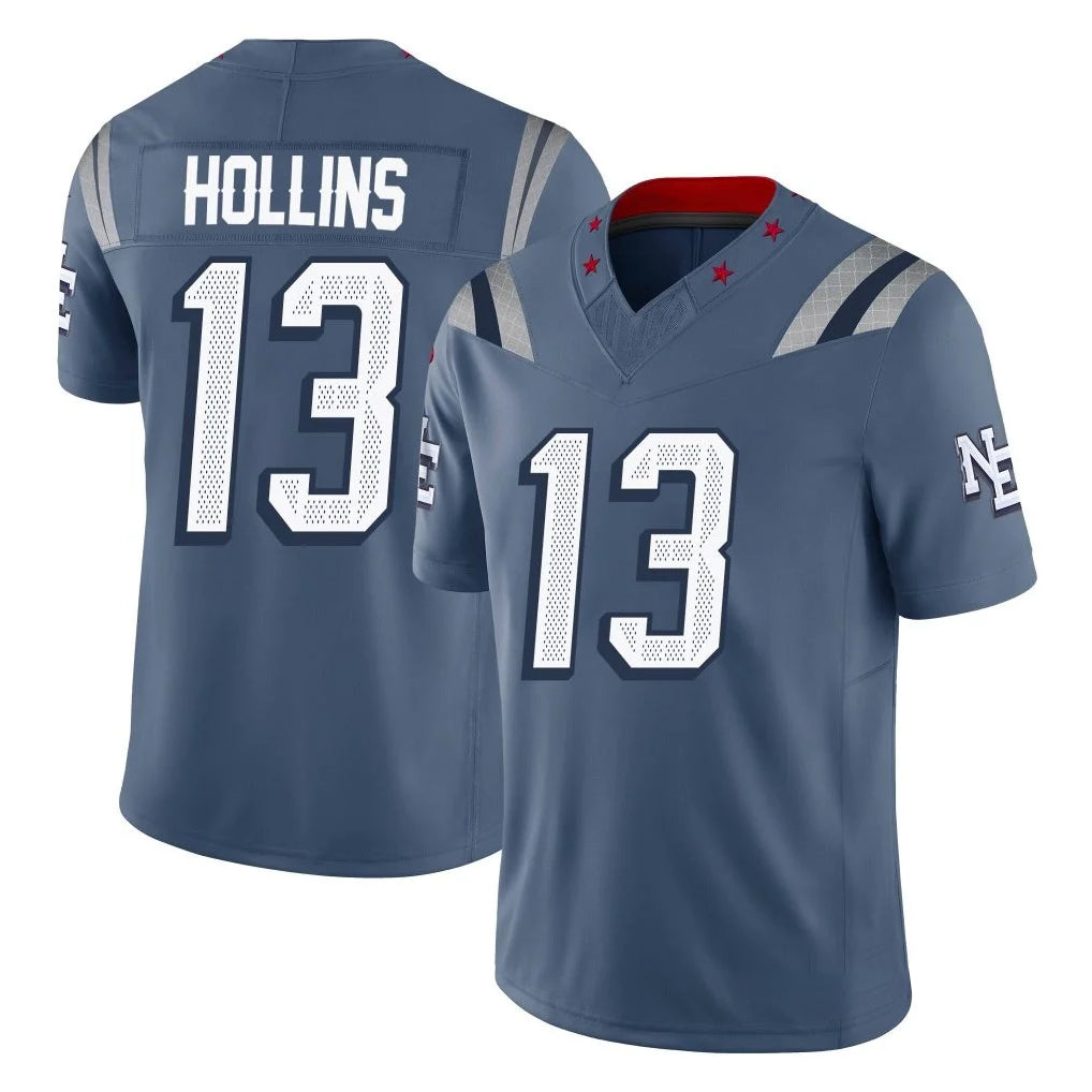 Cooneas NE.Patriots #13 Mack Hollins Player Blue Limited Rivalries Collection Home Game Stitched Jerseys