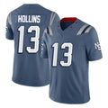 Cooneas NE.Patriots #13 Mack Hollins Player Blue Limited Rivalries Collection Home Game Stitched Jerseys