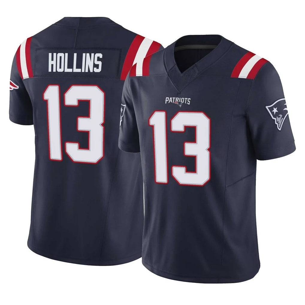 Cooneas NE.Patriots #13 Mack Hollins Player Navy Limited Vapor F.U.S.E. Home Game Stitched Jerseys