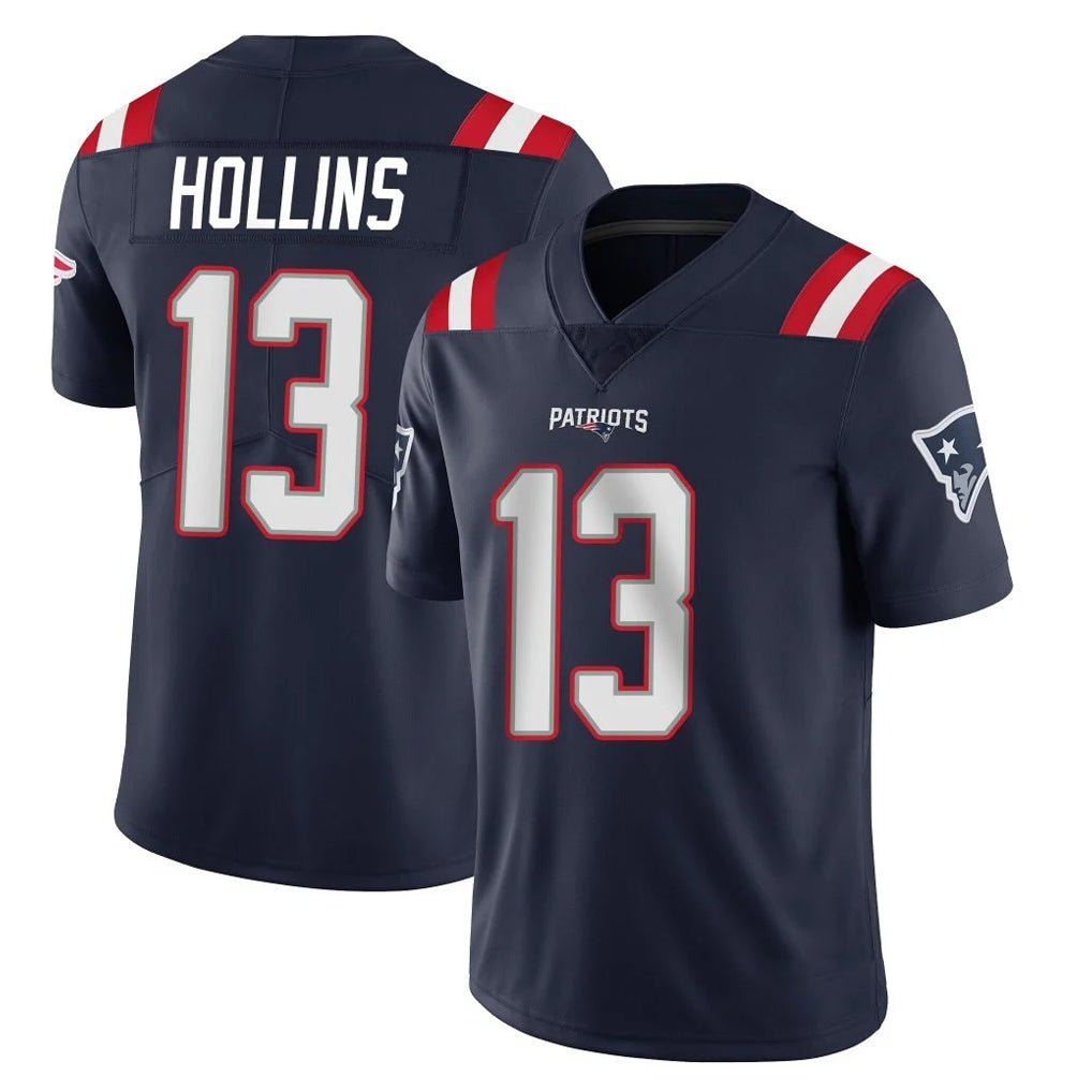 Cooneas NE.Patriots #13 Mack Hollins Player Navy Vapor Untouchable Home Game Stitched Jerseys