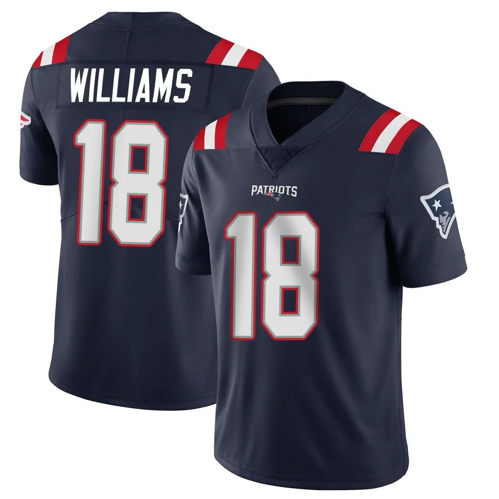 Cooneas NE.Patriots #18 Kyle Williams Player Navy Vapor Untouchable Home Game Stitched Jerseys